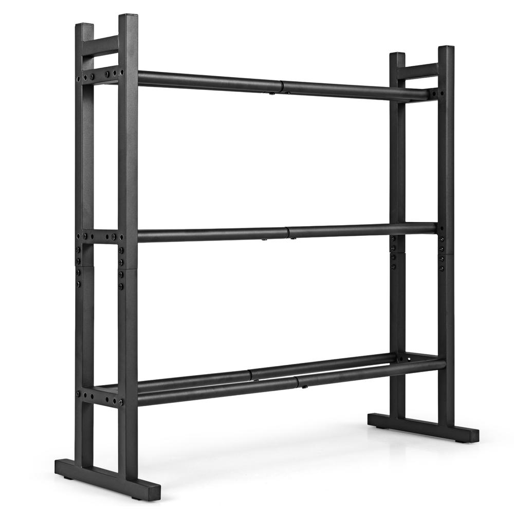 Heavy Equipment Training - Heavy Duty 3-Tier Dumbbell Rack, Powder