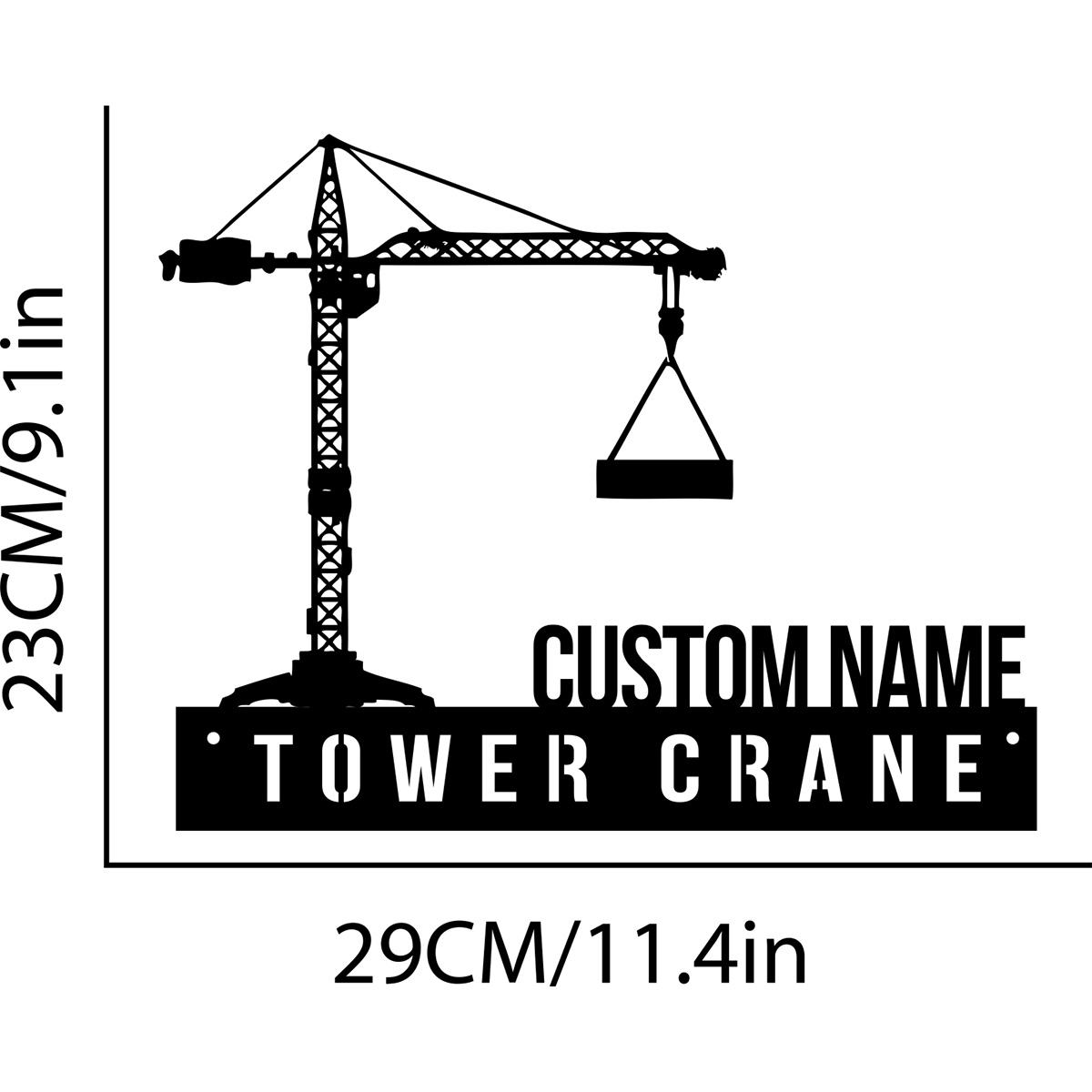 Custom Tower Crane Desk Name P - огляд і ціна Heavy Equipment Names