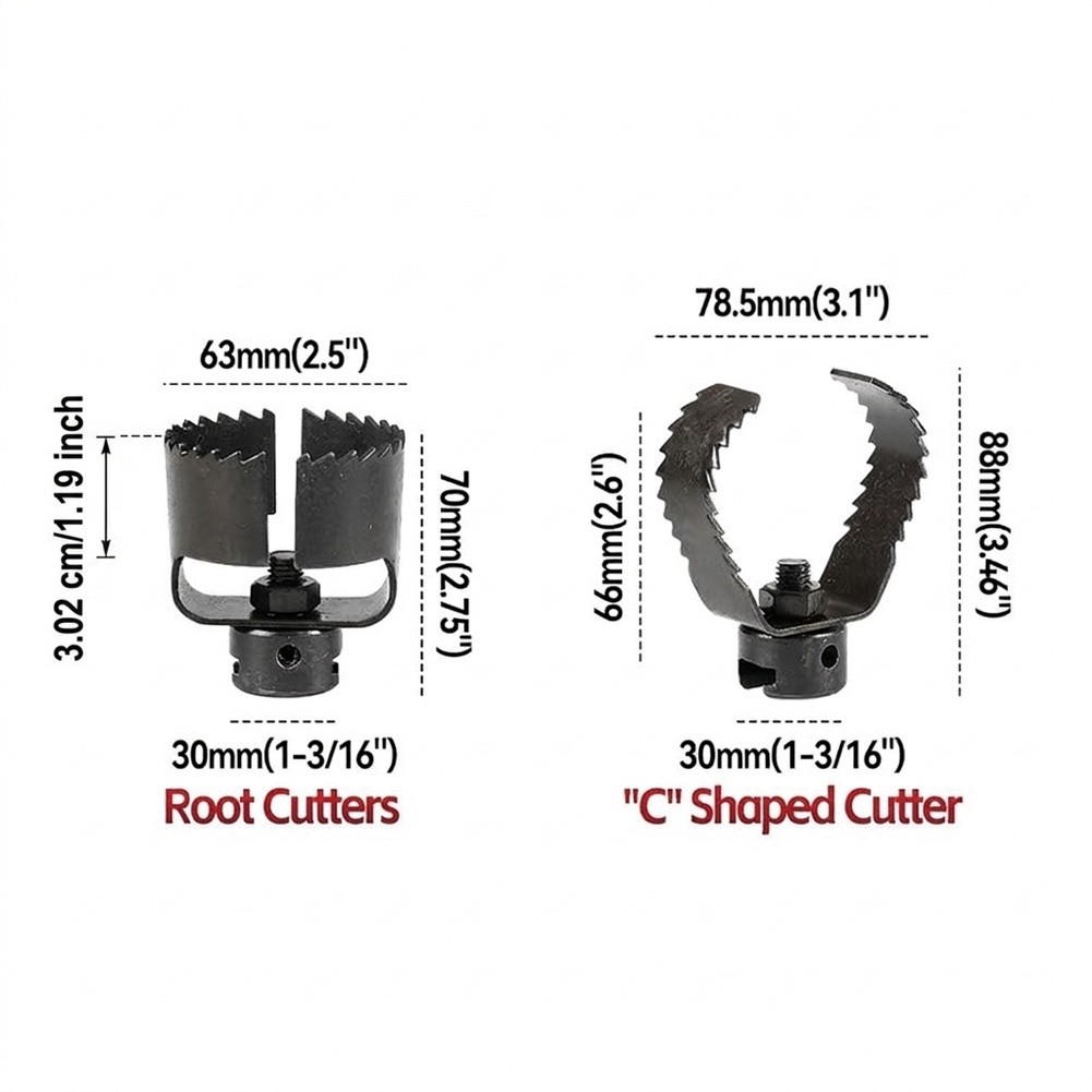 3 Pcs Steel Drain Auger Attach - огляд і ціна Auger Drill Attachment