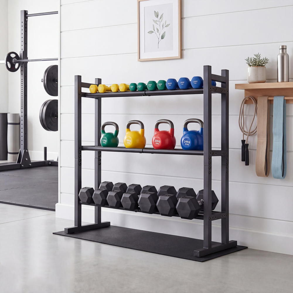 Heavy Duty 3-Tier Dumbbell Rac - огляд і ціна Heavy Equipment Training