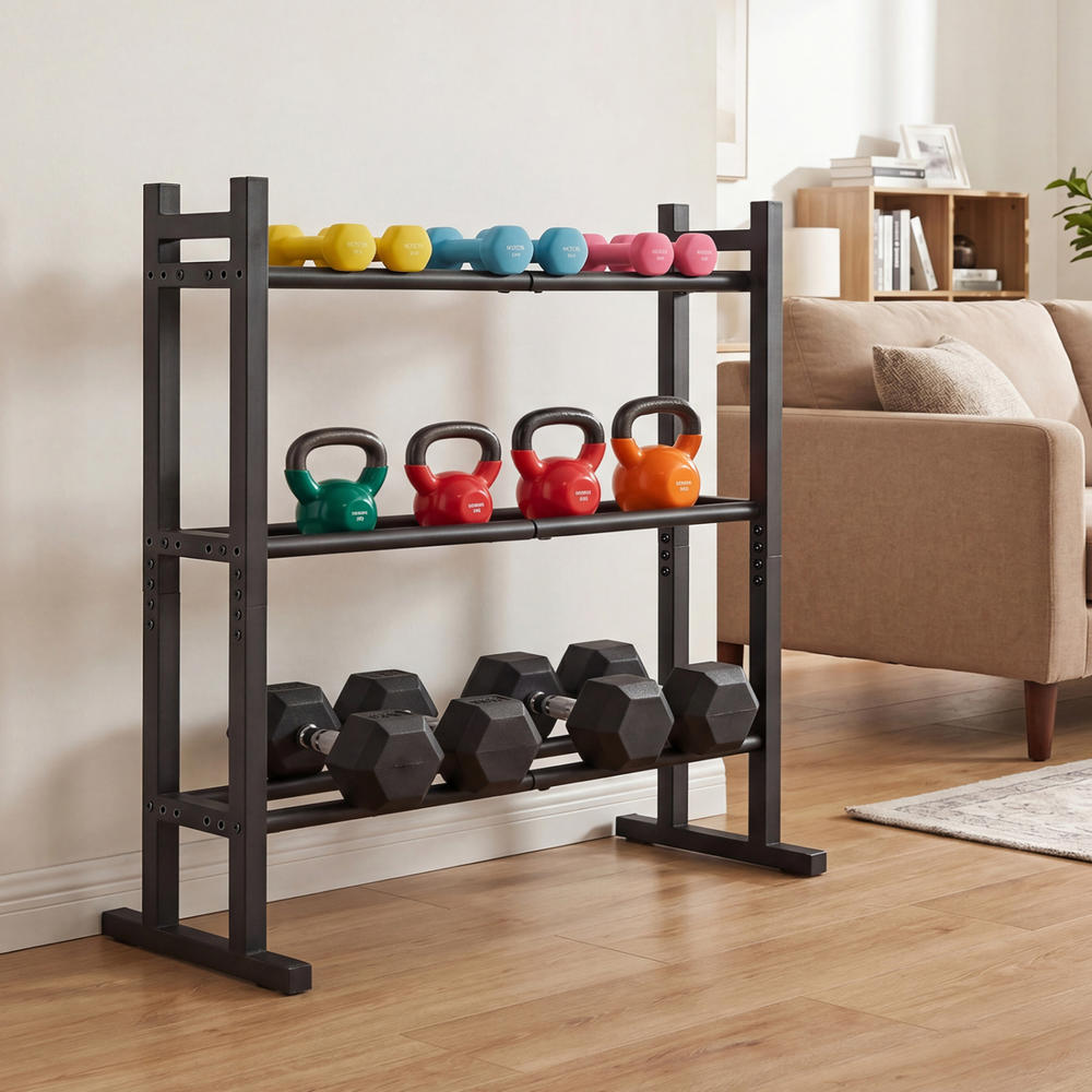 Heavy Duty 3-Tier Dumbbell Rac - огляд і ціна Heavy Equipment Training