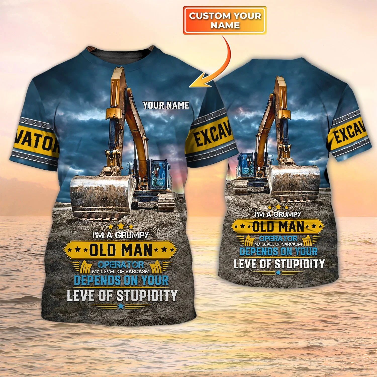 Newest Summer Fashion Men's T- - огляд і ціна Heavy Equipment Names