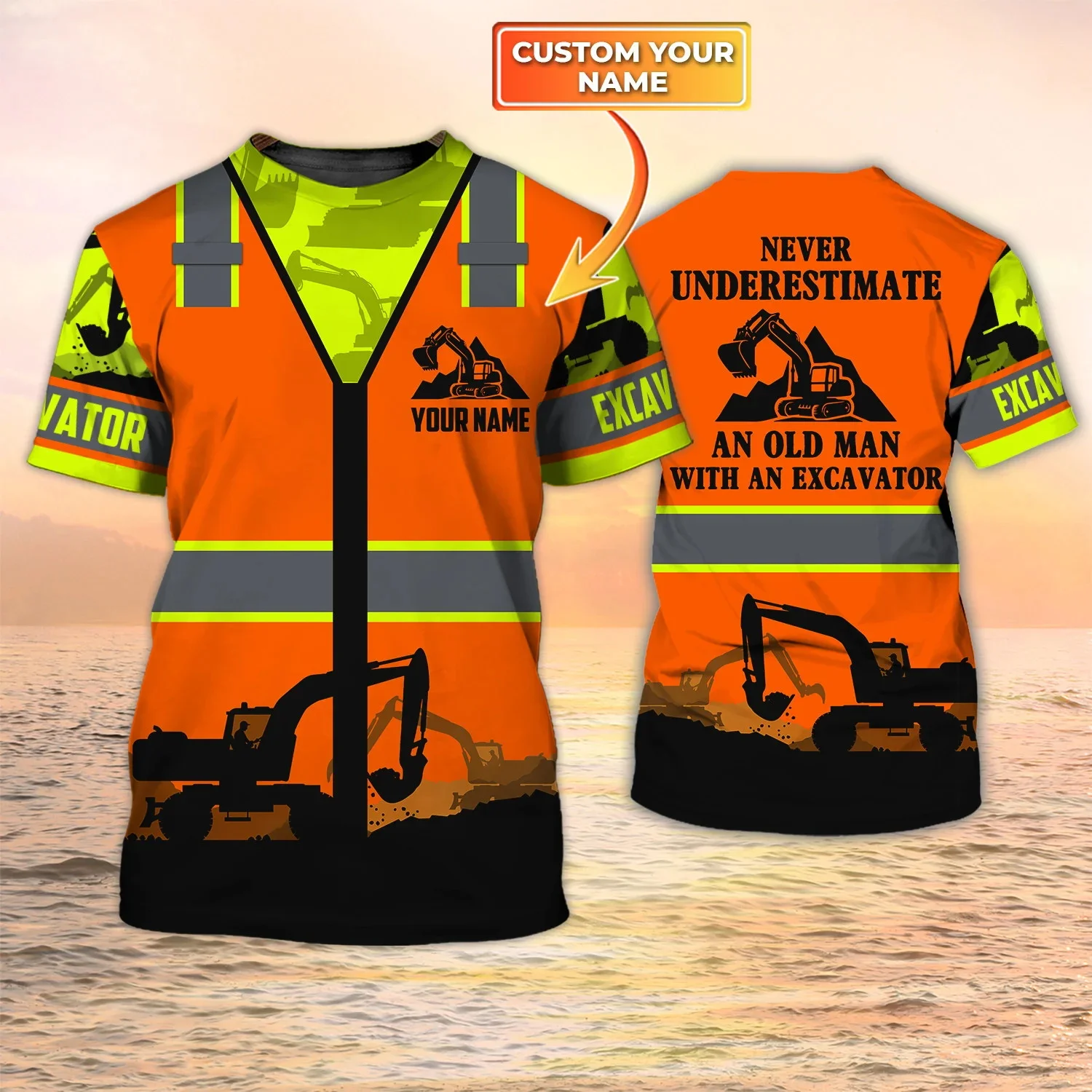 Newest Summer Fashion Men's T- - огляд і ціна Heavy Equipment Names
